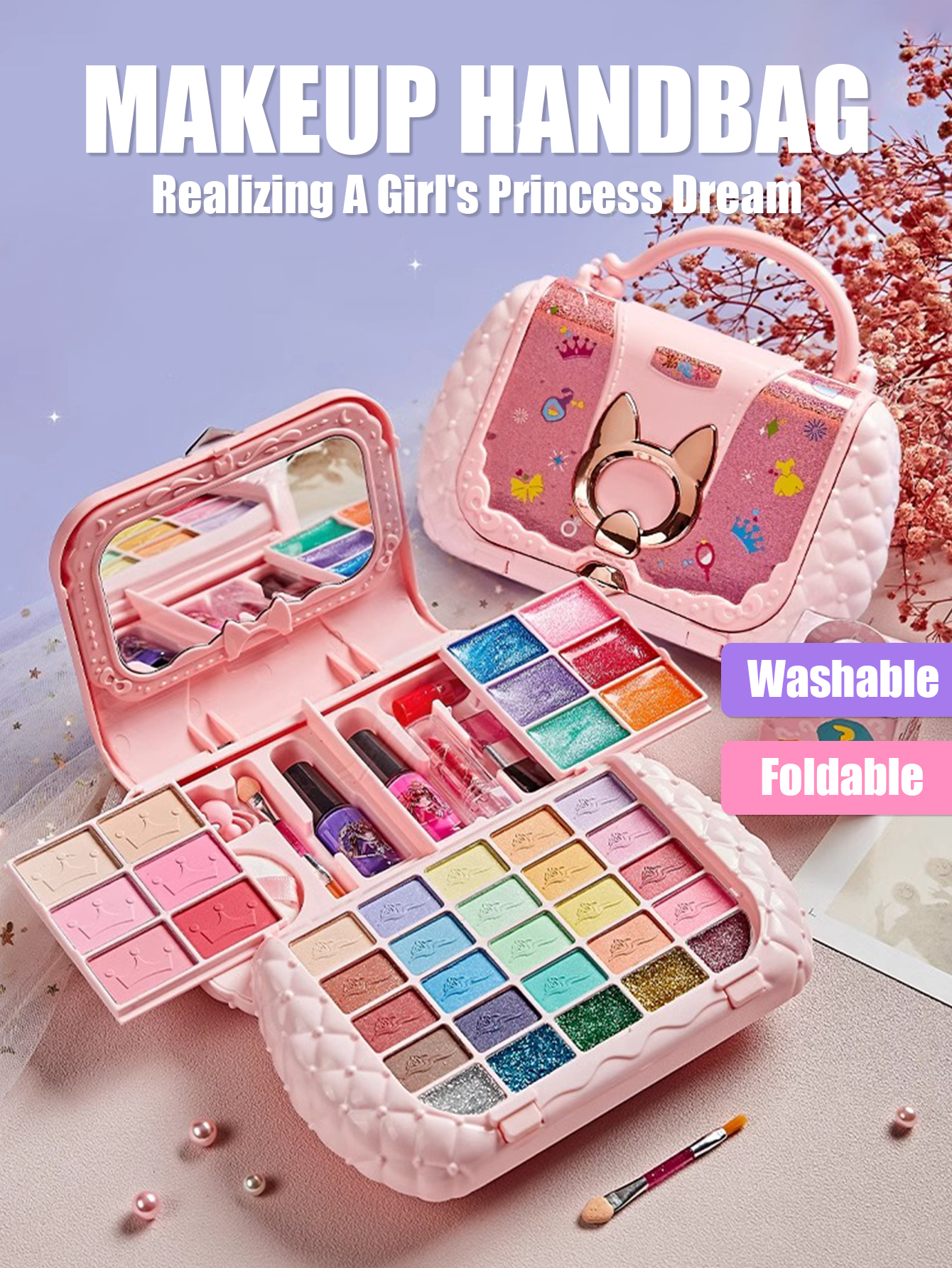 Beauty Makeup Set For Kids - Kids Beauty Toys Makeup Kit Little