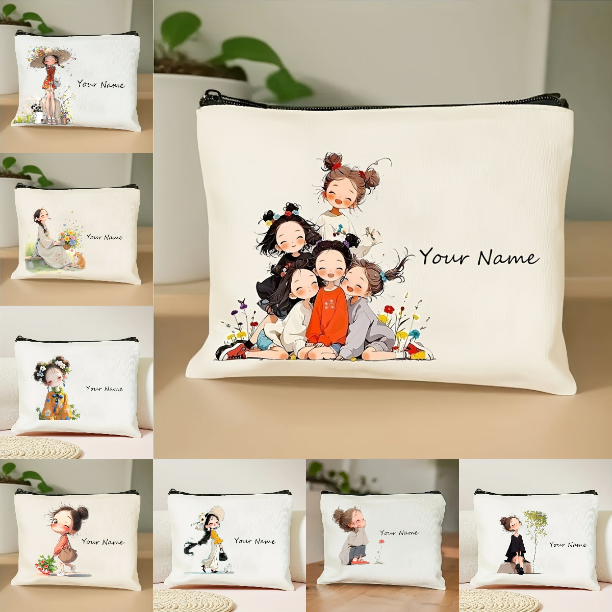 Beauty Makeup Vanity - Korean-Style Anime Girl Makeup Bag Custom