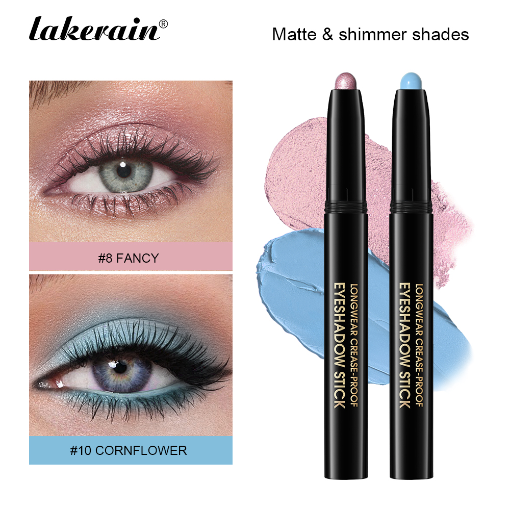 Eyeshadow Glitter Pigment - 12 Colors Eyeshadow Pencil Stick Shimmer