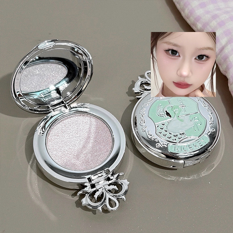 Eyeshadow Glitter Pigment - NICEKEY Monochrome Highlighter Champagne Gold Glitter