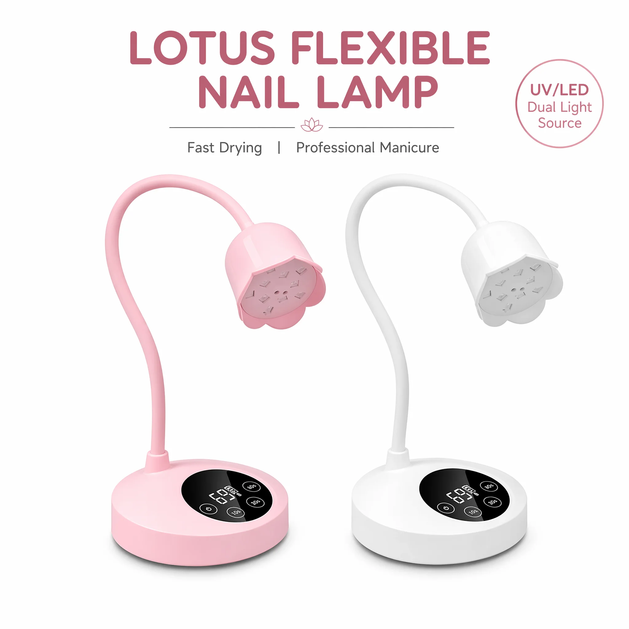 Uv Nail Lamp - UV LED Nail Lamp Rechargeable UV