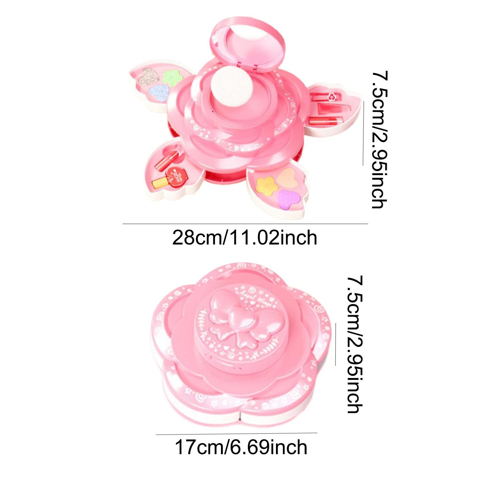 Beauty Makeup Set For Kids - Kids Makeup Kit Washable Lipstick Blush