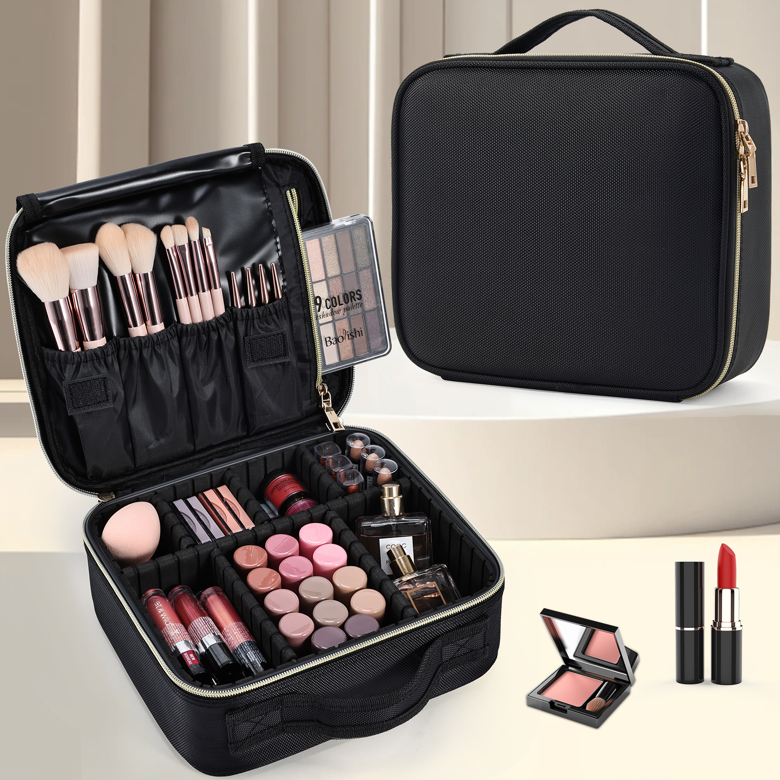Beauty Makeup Vanity - Cosmetic Case Makeup Bag Vanity Travel