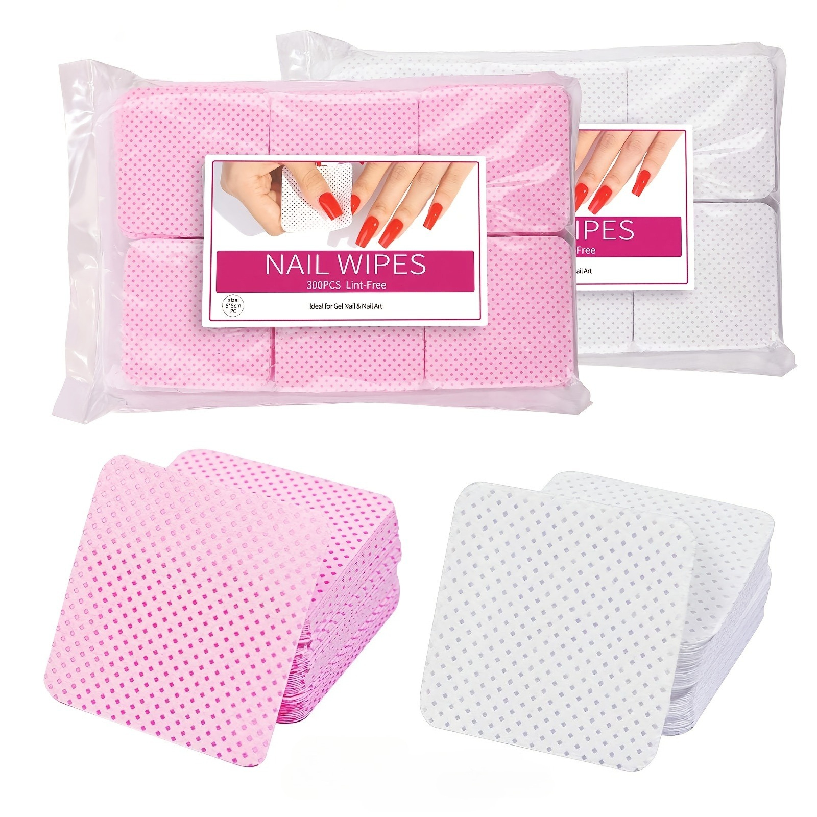 Beauty Makeup Vanity - 600pcs/2bag Hairless Nail Polish Makeup Remover
