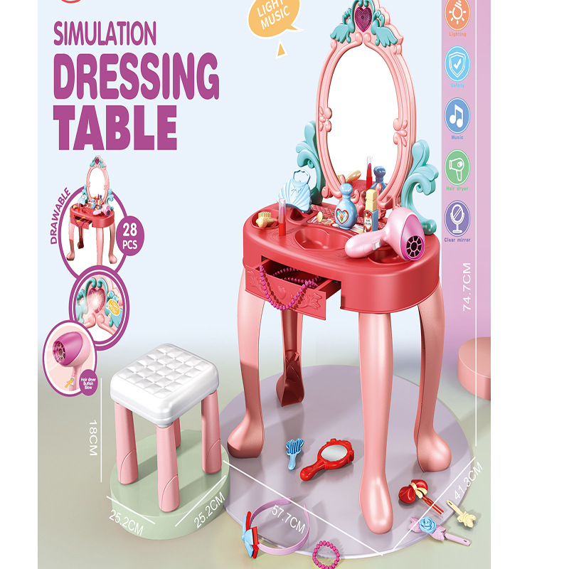 New Pretend Play Makeup Table  - Beauty Makeup Set For Kids ulasan dan harga
