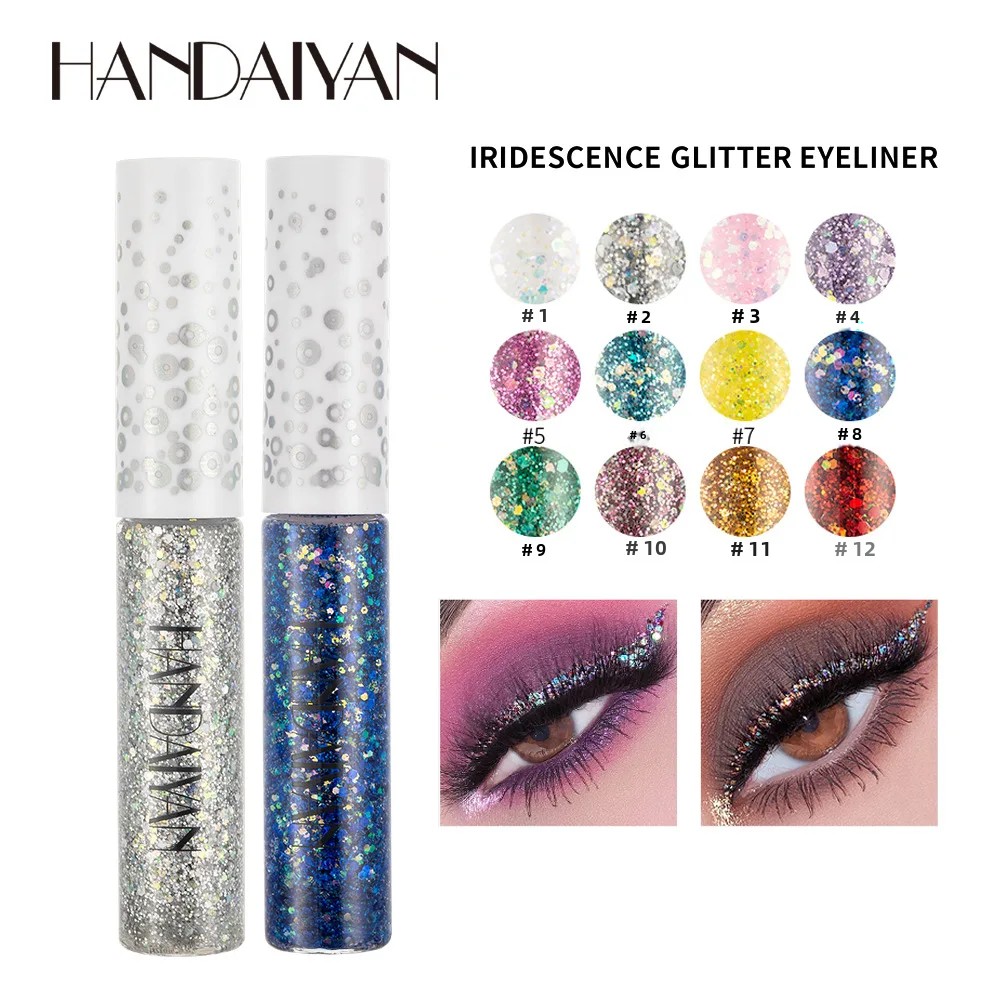 12pcs Glitter Eyeliner Set Lon - Eyeshadow Glitter Pigment ulasan dan harga