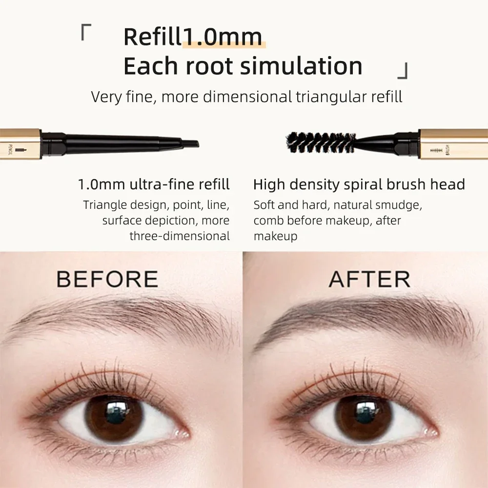 Double Head Eyebrow Pencil Lon - Eyebrow Pomade Pencil ulasan dan harga