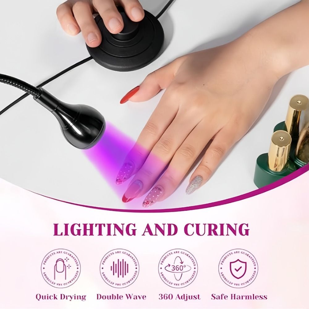 Portable 5W/3W UV Led Nail Lam - Uv Nail Lamp ulasan dan harga