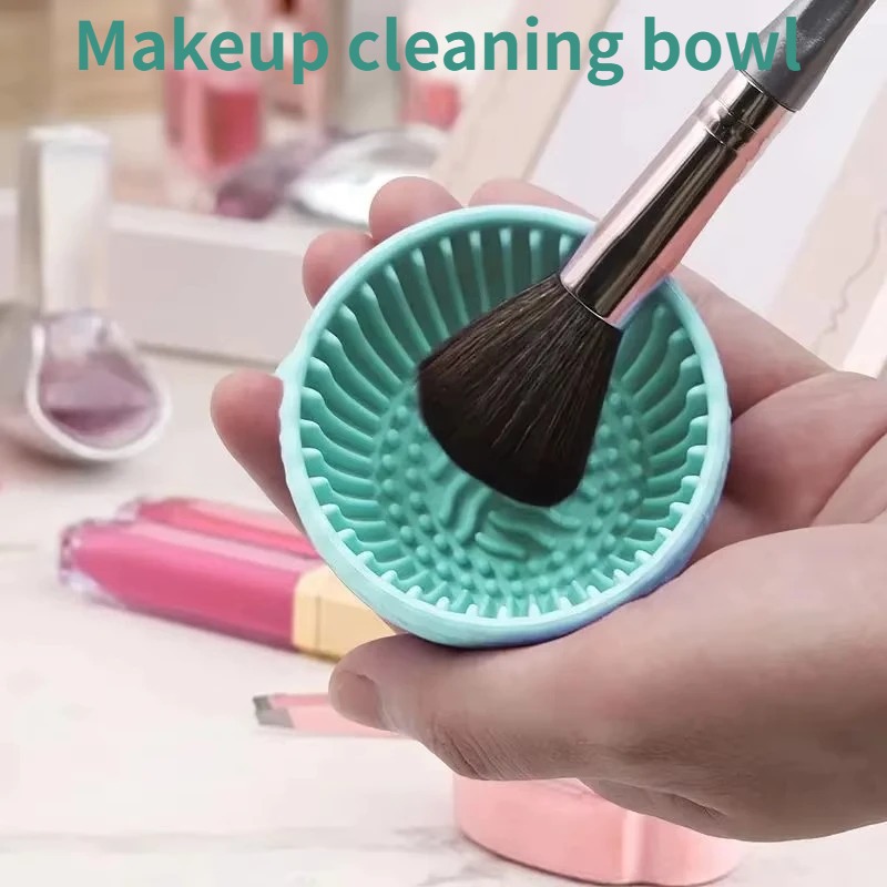 Soft Silicone Makeup Brush Cle - Blush Brush Kabuki ulasan dan harga