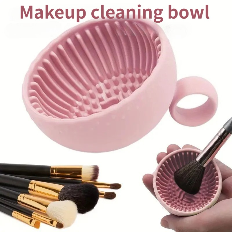 Soft Silicone Makeup Brush Cle - Blush Brush Kabuki ulasan dan harga