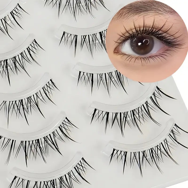 5 Pairs Transparent Stem Wavy  - Beauty Full Makeup ulasan dan harga