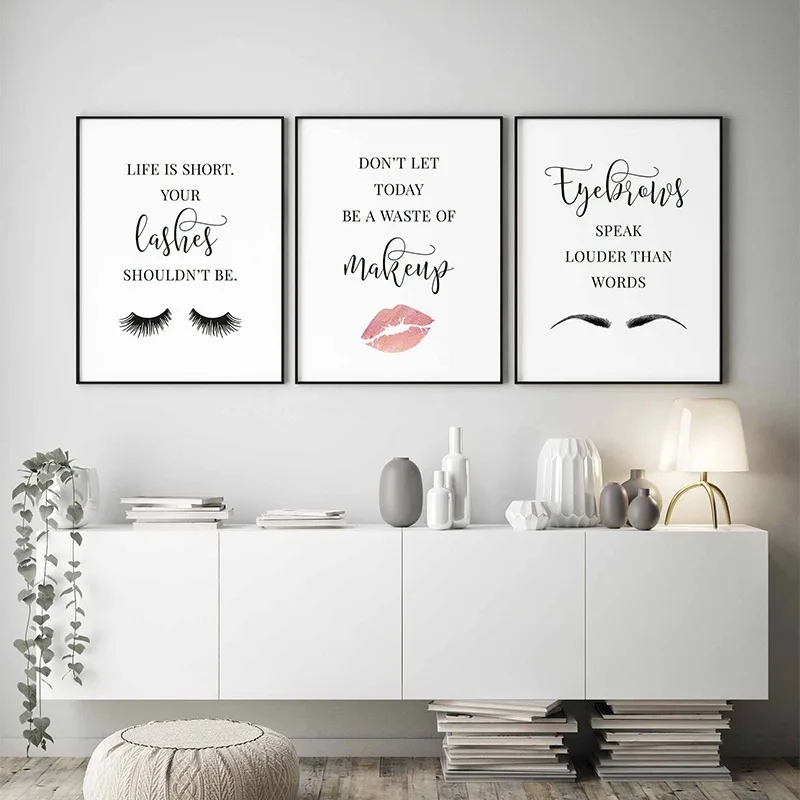 Makeup Quotes Poster Eyelash E - Beauty Makeup Quotes ulasan dan harga