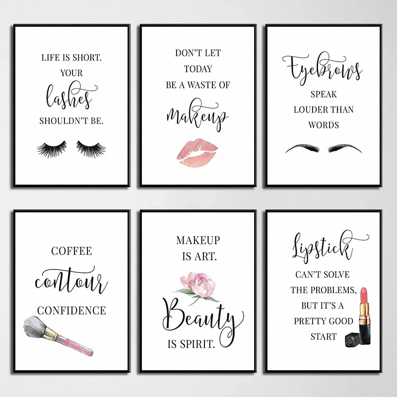 Makeup Quotes Poster Eyelash E - Beauty Makeup Quotes ulasan dan harga