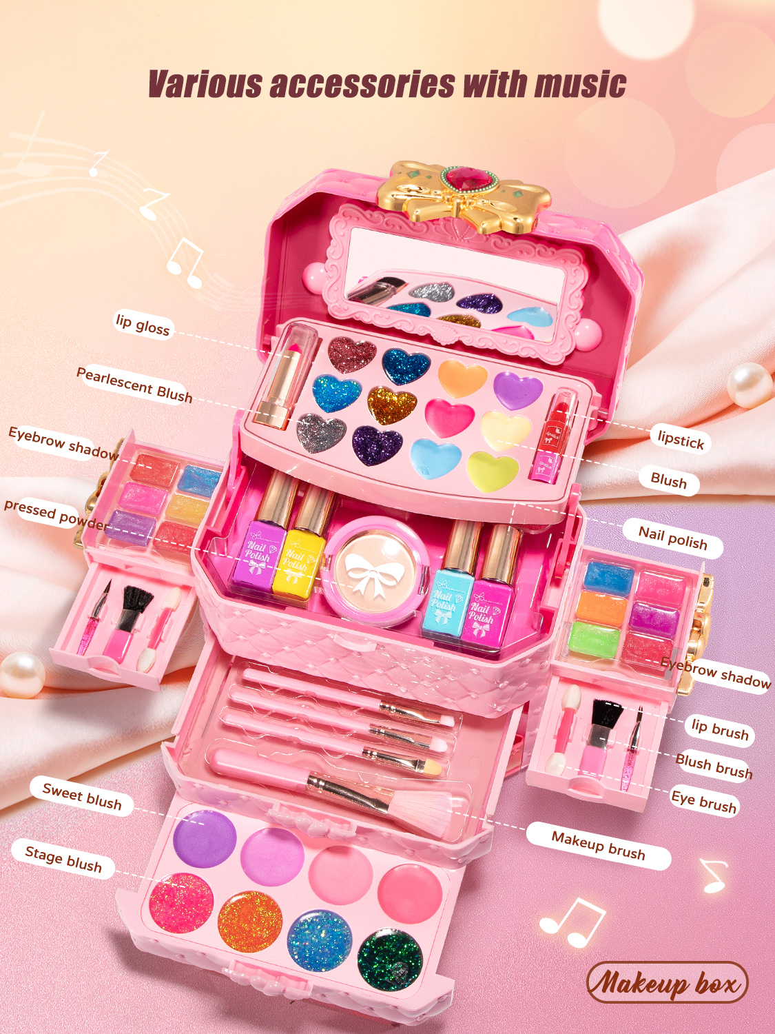 Girls Makeup Kit Baby Cosmetic - Beauty Makeup Games For Girls ulasan dan harga