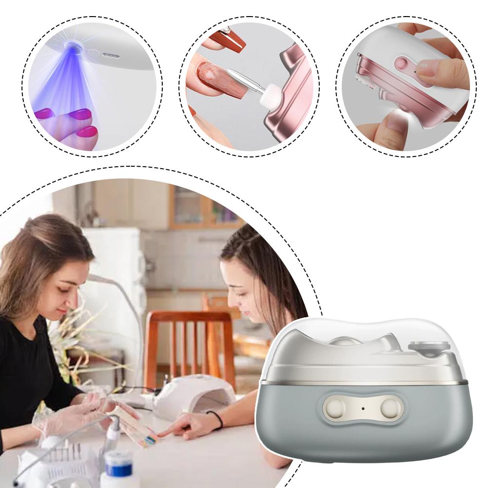 4-in-1 Electric Nail Clipper A - Uv Nail Lamp ulasan dan harga