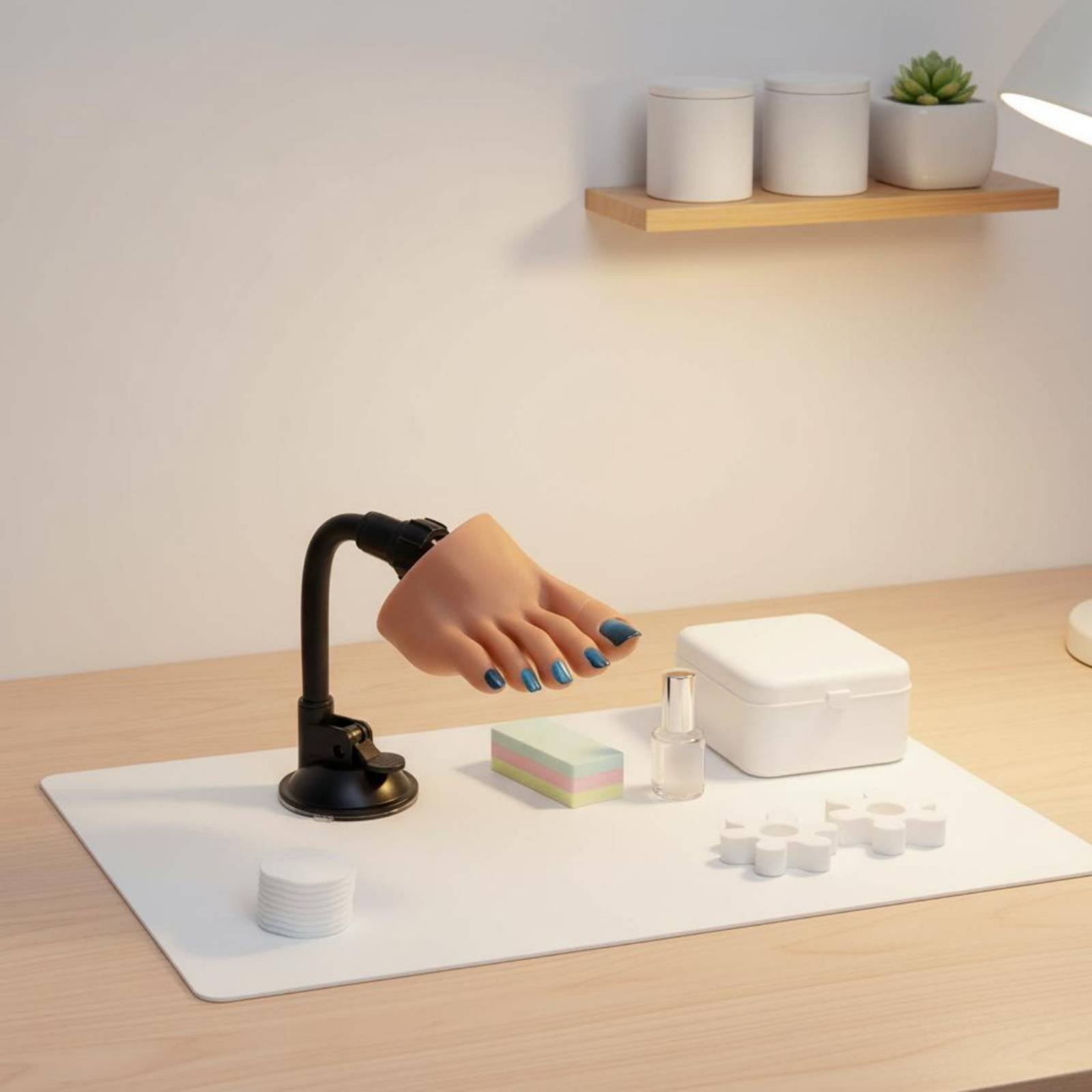 Nail Practice Foot Realistic P - Uv Nail Lamp ulasan dan harga