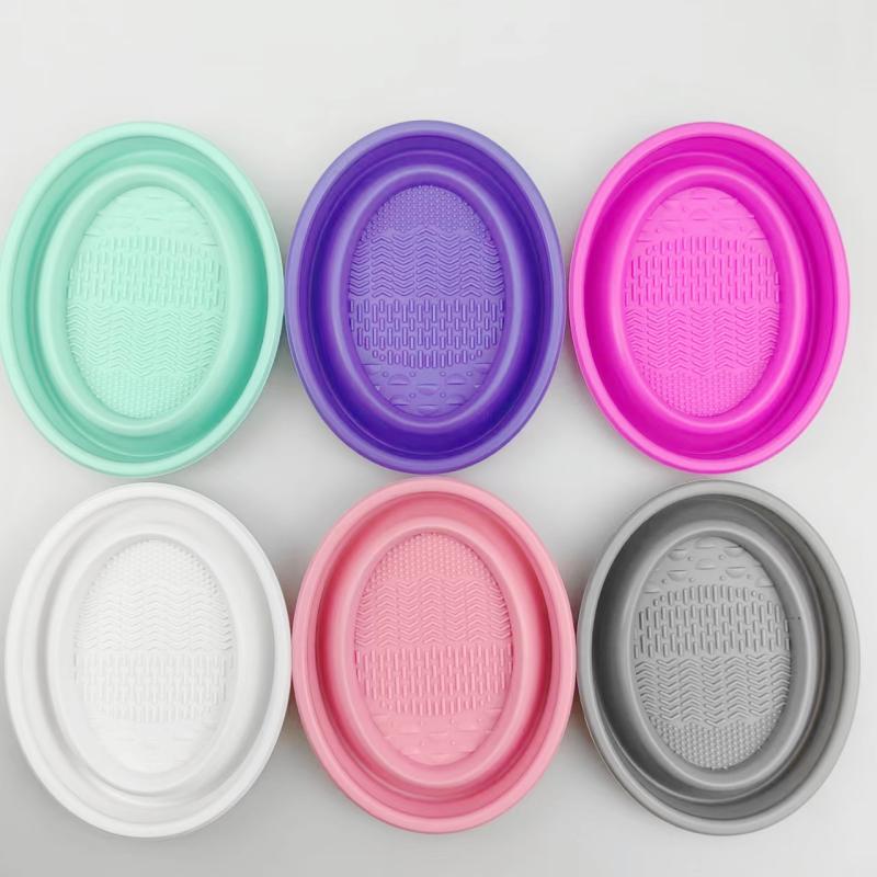 Folding Powder Puff Cleaning B - Beauty Makeup Tools Use ulasan dan harga