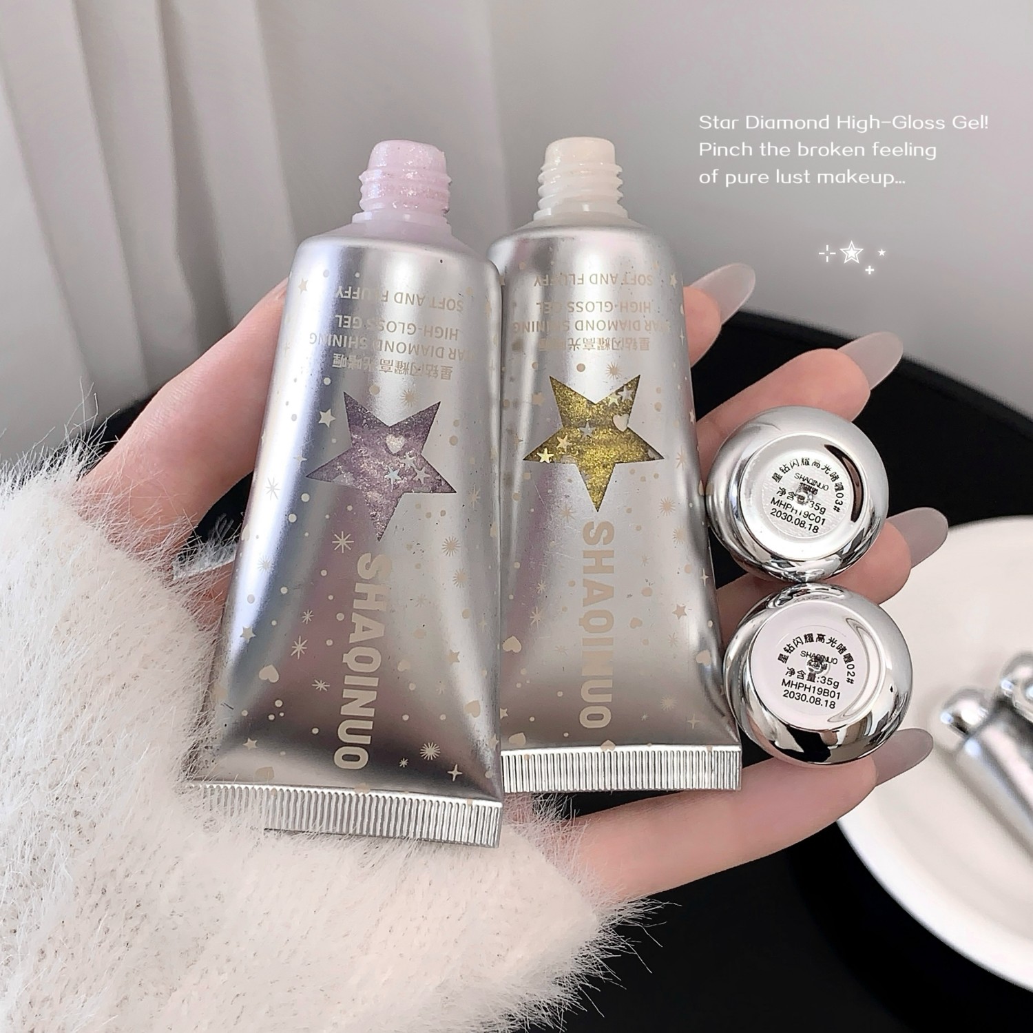 Star Heart Sequins Glitter Gel - Eyeshadow Glitter Pigment ulasan dan harga