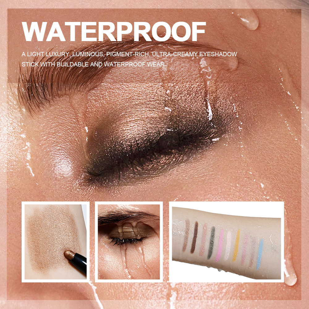 12 Colors Eyeshadow Pencil Sti - Eyeshadow Glitter Pigment ulasan dan harga