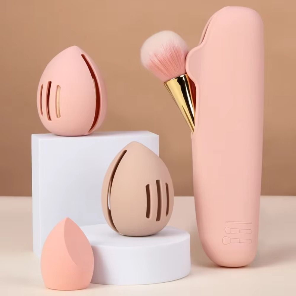 Portable Silicone Makeup Spong - Beauty Makeup Case ulasan dan harga
