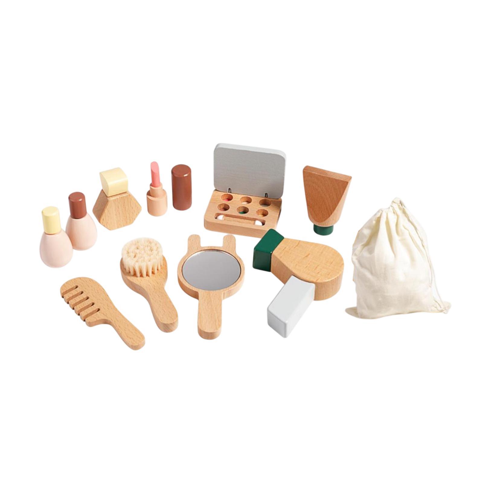 Wooden Makeup Toy Set for Kids - Beauty Makeup Set For Kids ulasan dan harga