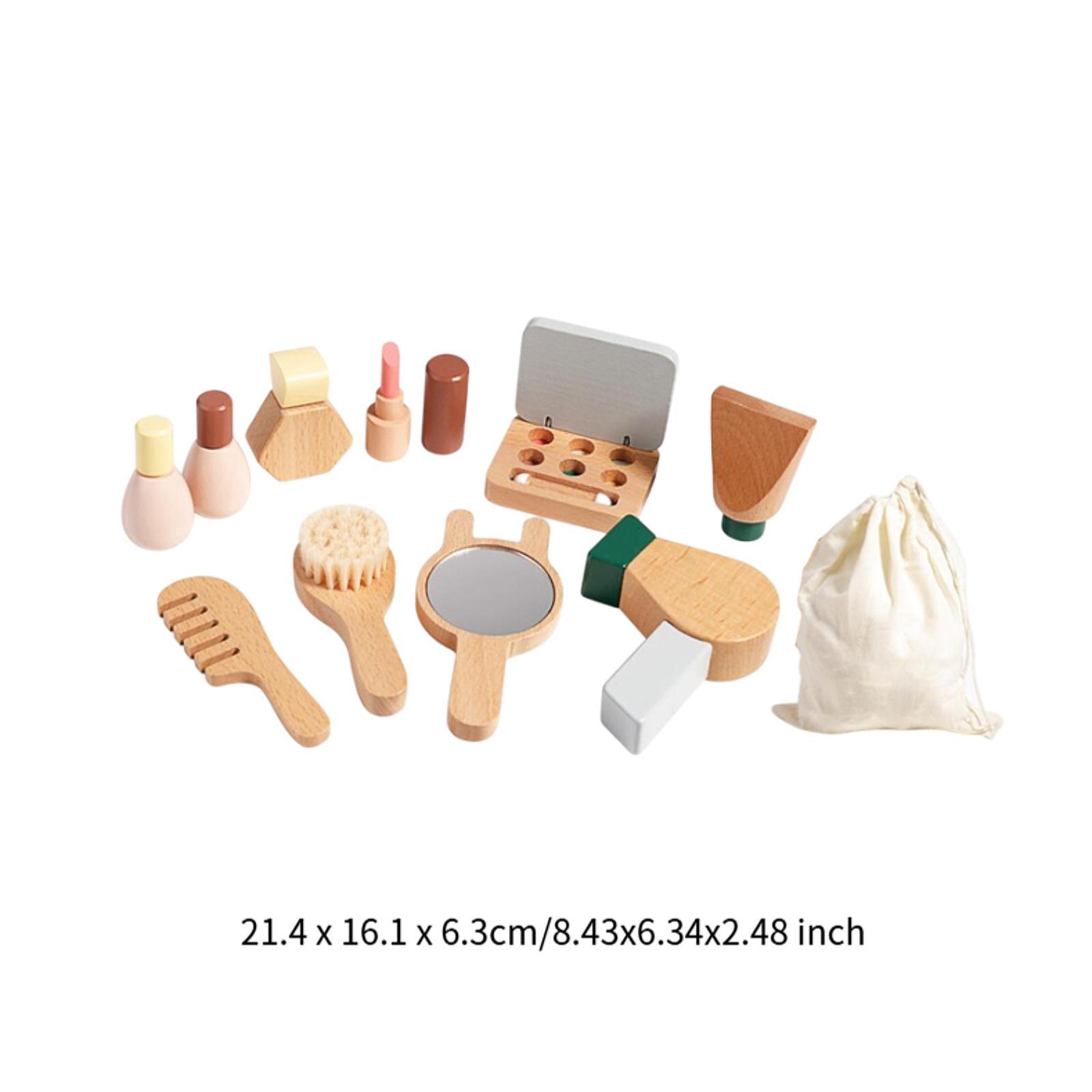 Wooden Makeup Toy Set for Kids - Beauty Makeup Set For Kids ulasan dan harga