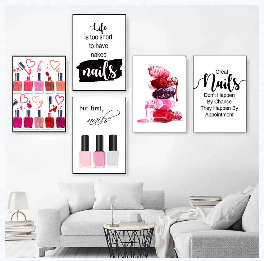 Art Posters and Prints Nail Te - Beauty Makeup Quotes ulasan dan harga