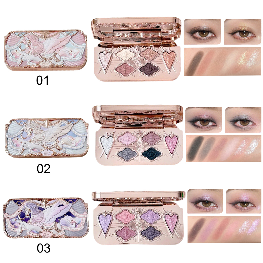 Flower Knows Knight Unicorn Ey - Beauty Makeup Eyeshadow Palette ulasan dan harga