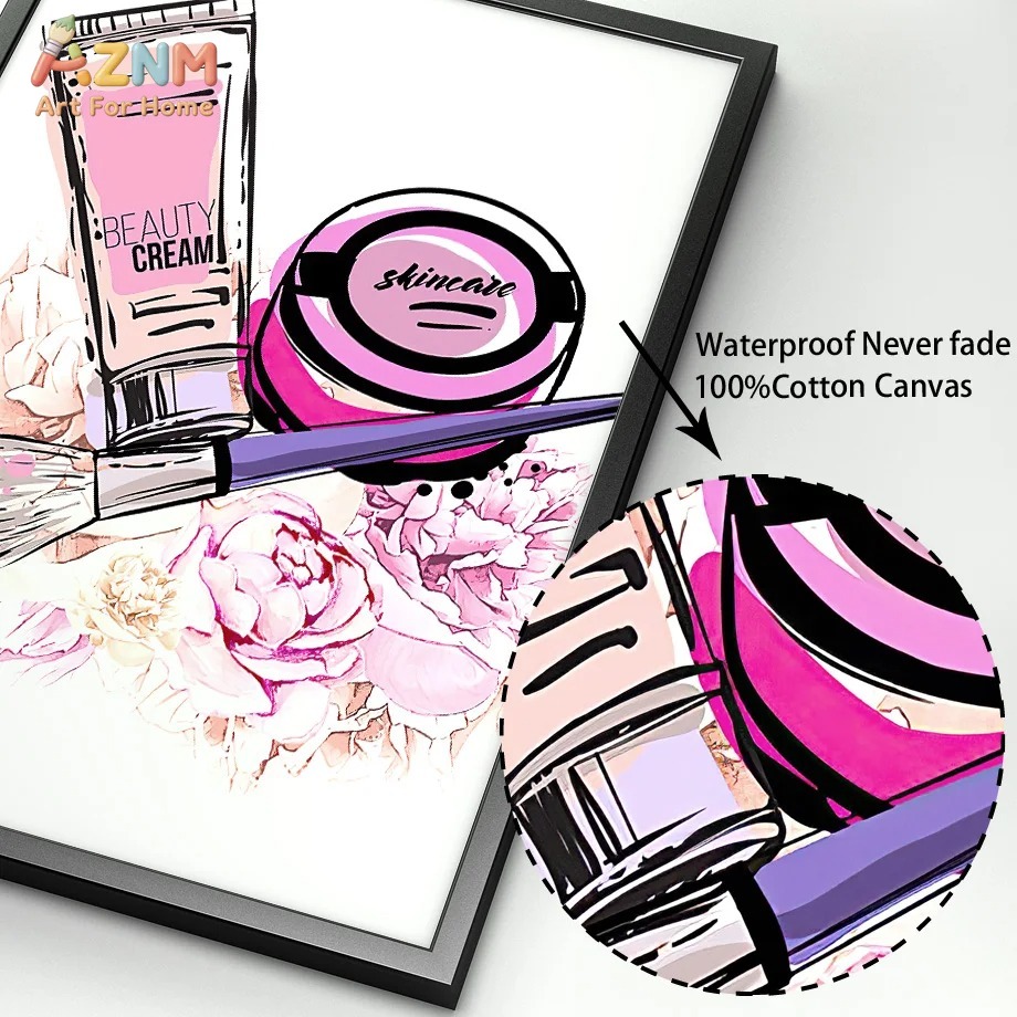 AZNM Pink Nail Makeup Canvas W - Beauty Makeup Quotes ulasan dan harga
