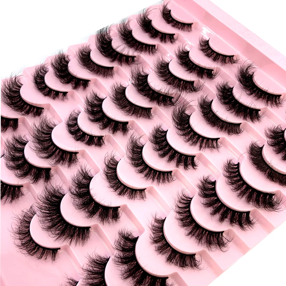 New 20 pairs natural Thick fal - Beauty Full Makeup ulasan dan harga