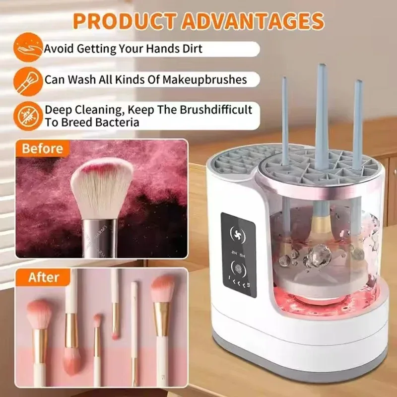USB Electric Makeup Brush Clea - Beauty Makeup Brands ulasan dan harga
