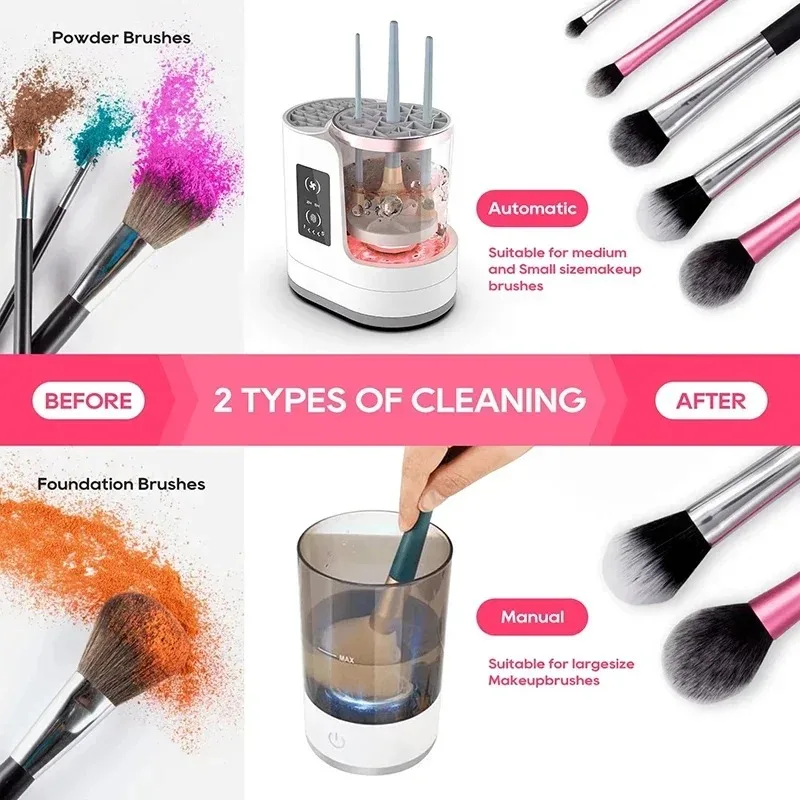 USB Electric Makeup Brush Clea - Beauty Makeup Brands ulasan dan harga