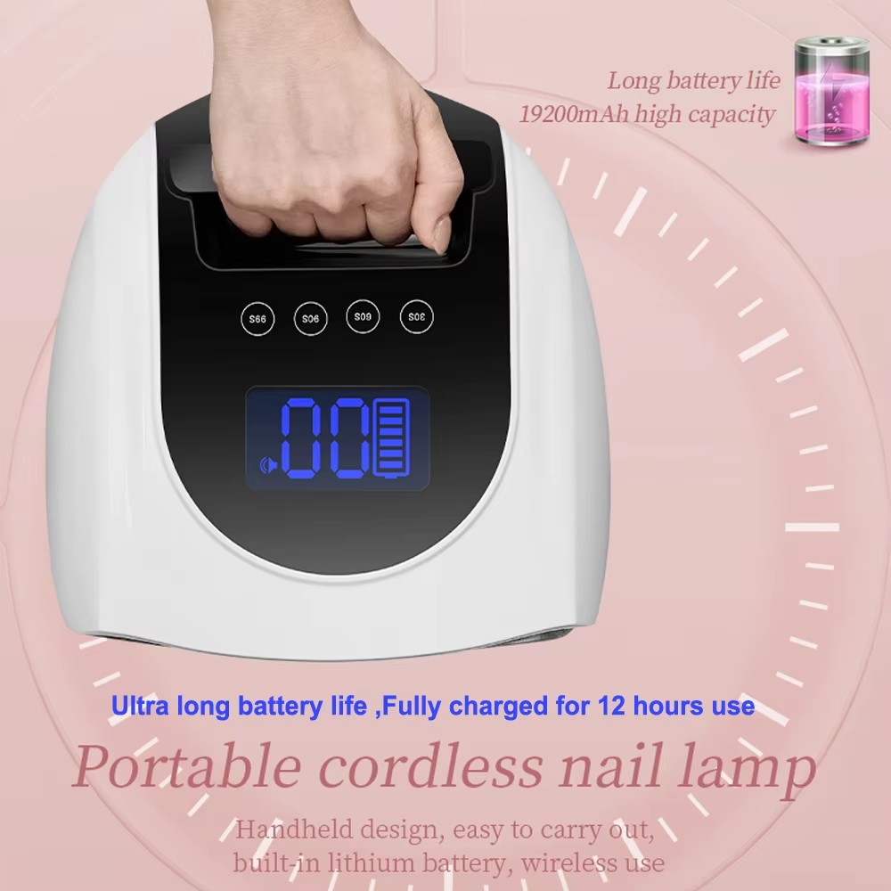 Rechargeable 96W Nail Lamp wit - Uv Nail Lamp ulasan dan harga