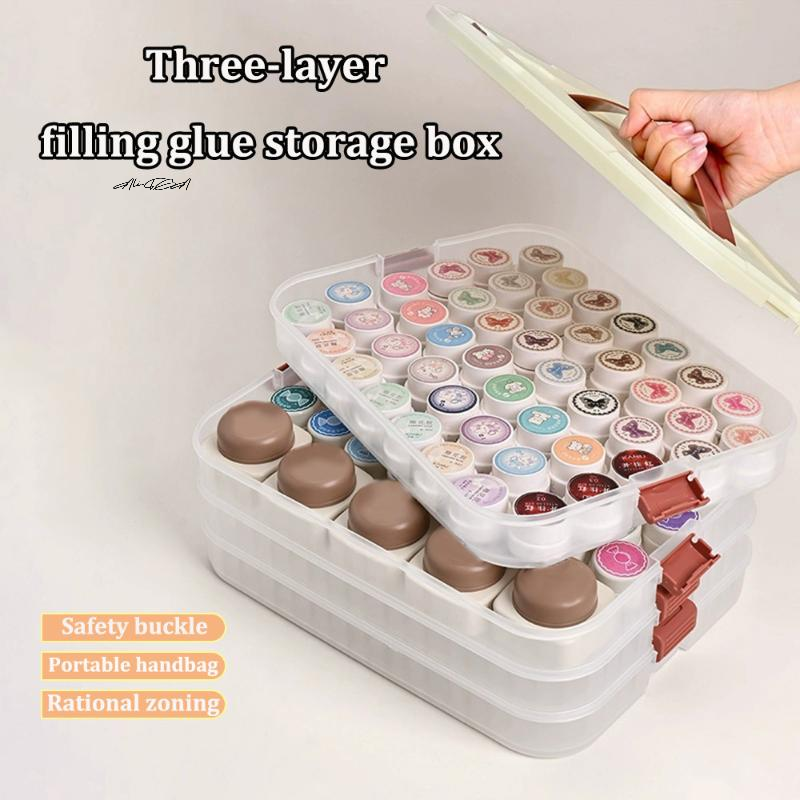 PVC Nail Polish Organizer UV G - Beauty Makeup Case ulasan dan harga