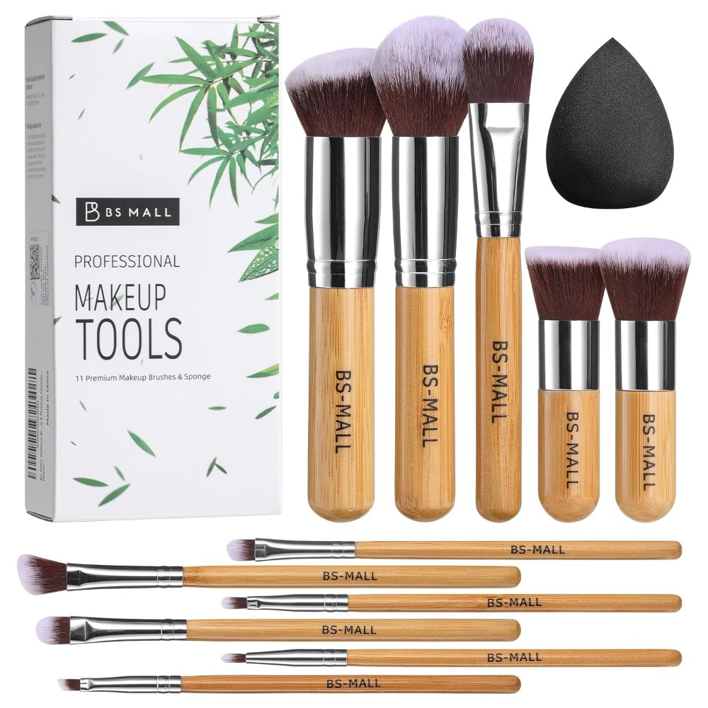 BS-MALL Makeup Brush Set 11Pcs - Blush Brush Kabuki ulasan dan harga