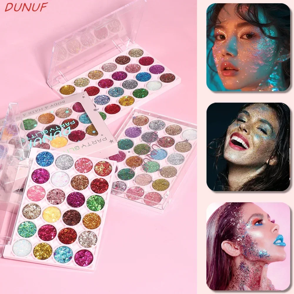 24Colors Body Face Glitter Gel - Eyeshadow Glitter Pigment ulasan dan harga