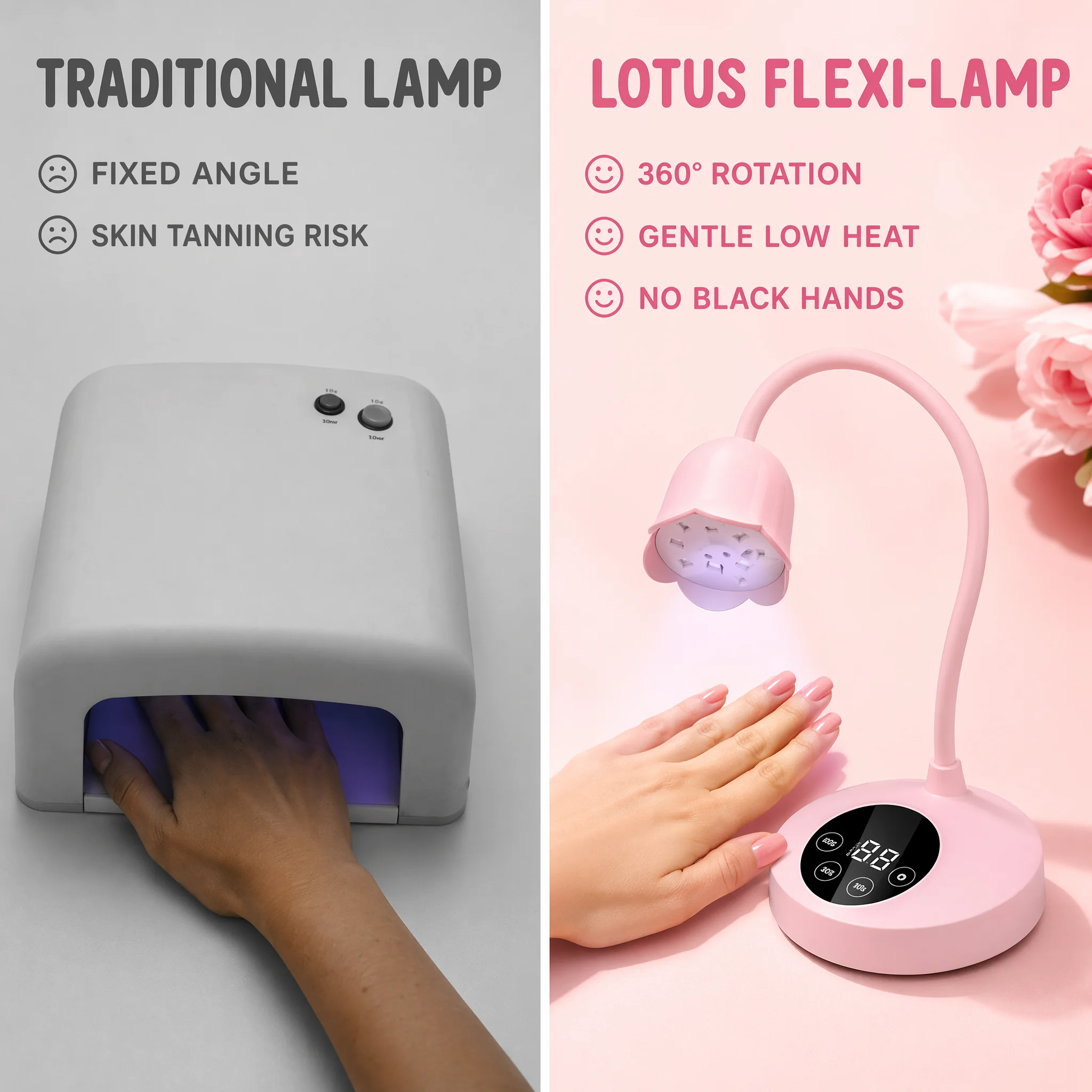 UV LED Nail Lamp Rechargeable  - Uv Nail Lamp ulasan dan harga