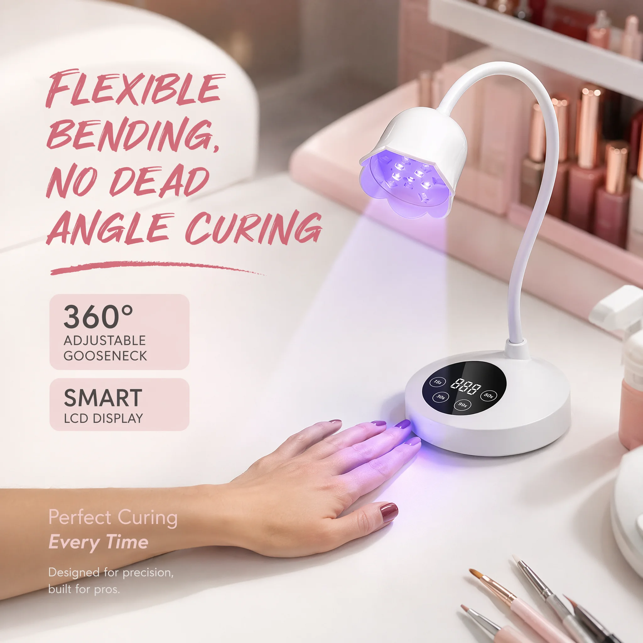UV LED Nail Lamp Rechargeable  - Uv Nail Lamp ulasan dan harga