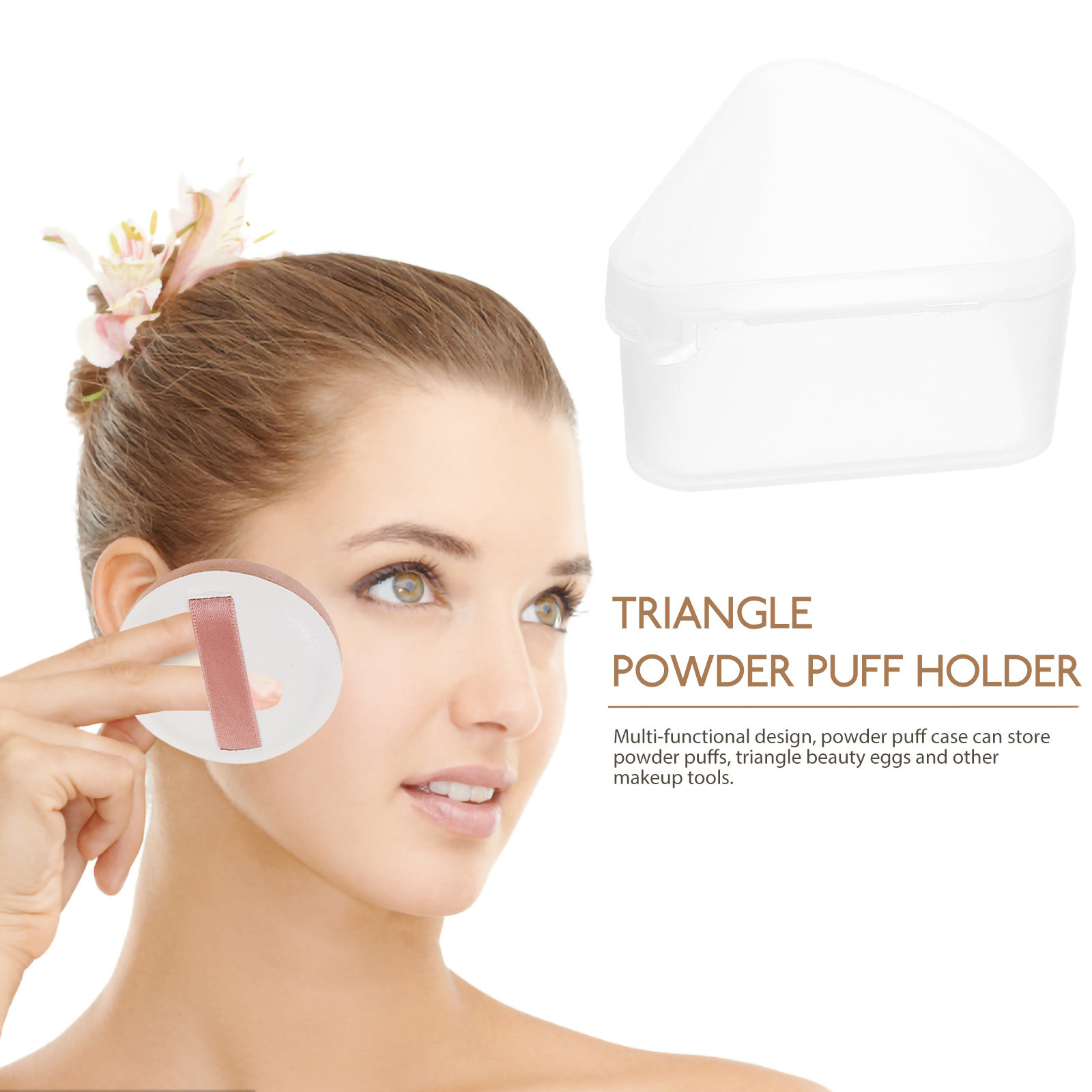 6Pcs Makeup Powder Puff Case T - Beauty Makeup Case ulasan dan harga