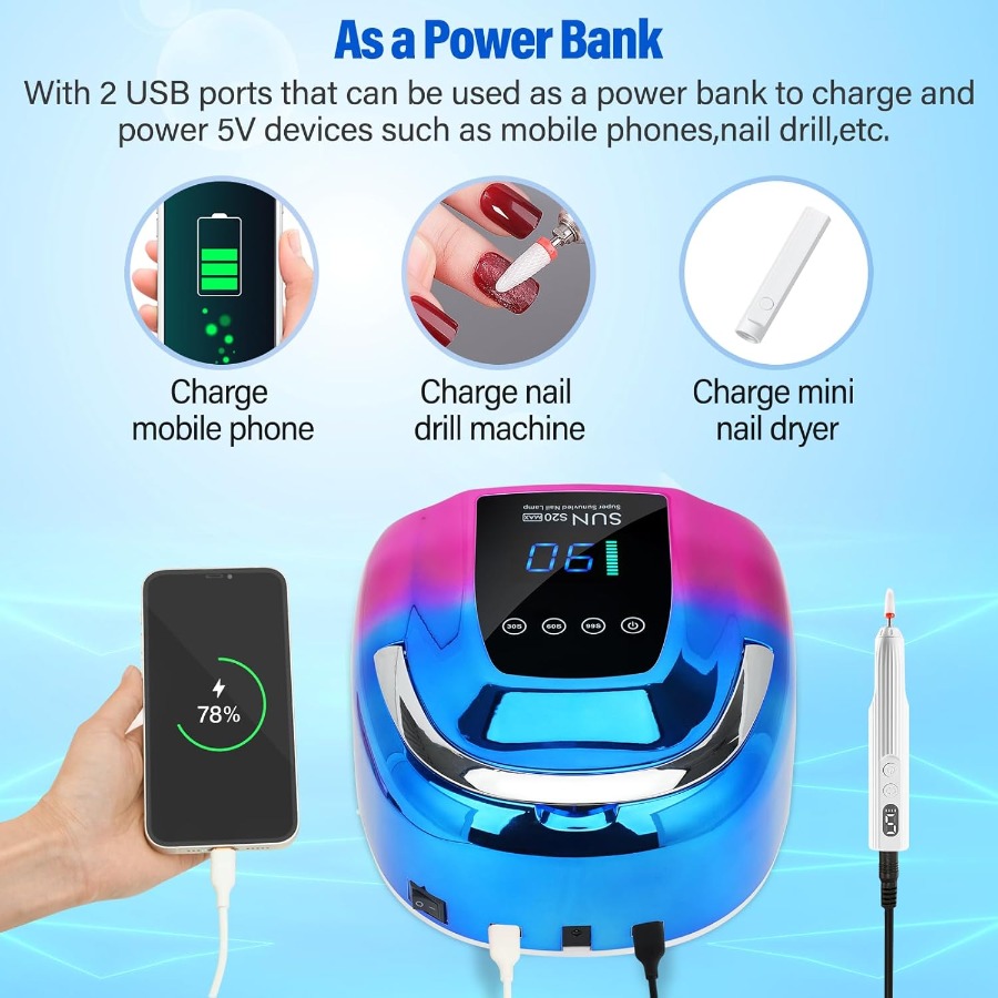 UV LED Nail Lamp Dryers Cordle - Uv Nail Lamp ulasan dan harga