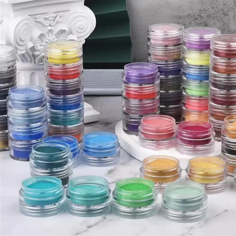 6Pcs Symphony Aurora Pearlesce - Eyeshadow Glitter Pigment ulasan dan harga
