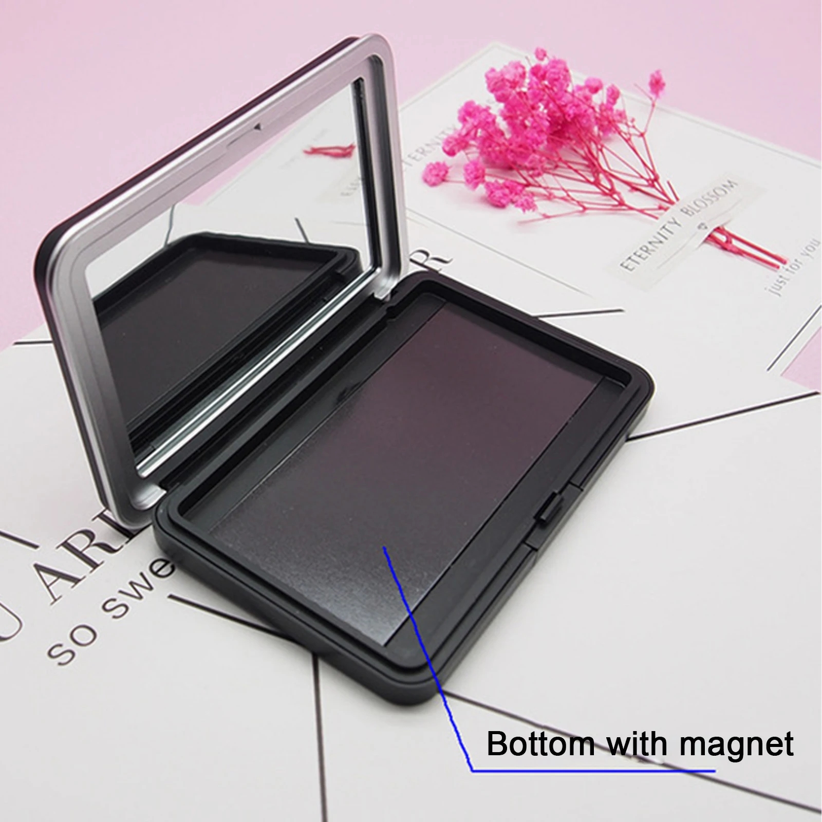 1Pc Matte Black Empty Magnetic - Beauty Makeup Eyeshadow Palette ulasan dan harga