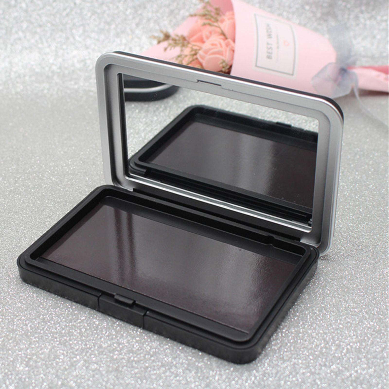 1Pc Matte Black Empty Magnetic - Beauty Makeup Eyeshadow Palette ulasan dan harga