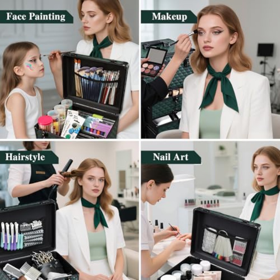 Nail Salon Cart with 4 Drawers - Beauty Makeup Case ulasan dan harga