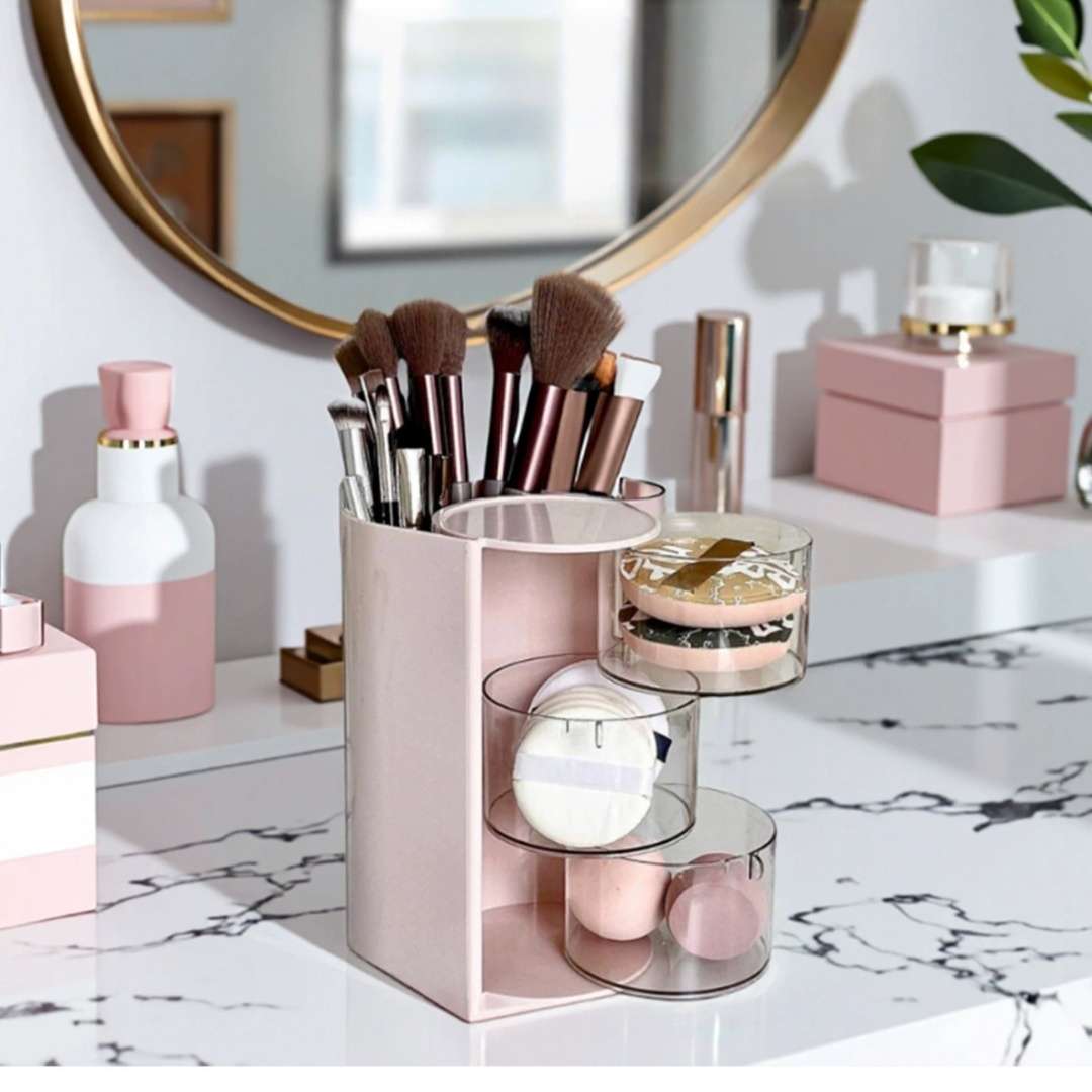 Rotating Cosmetic Storage Box, - Blush Brush Kabuki ulasan dan harga
