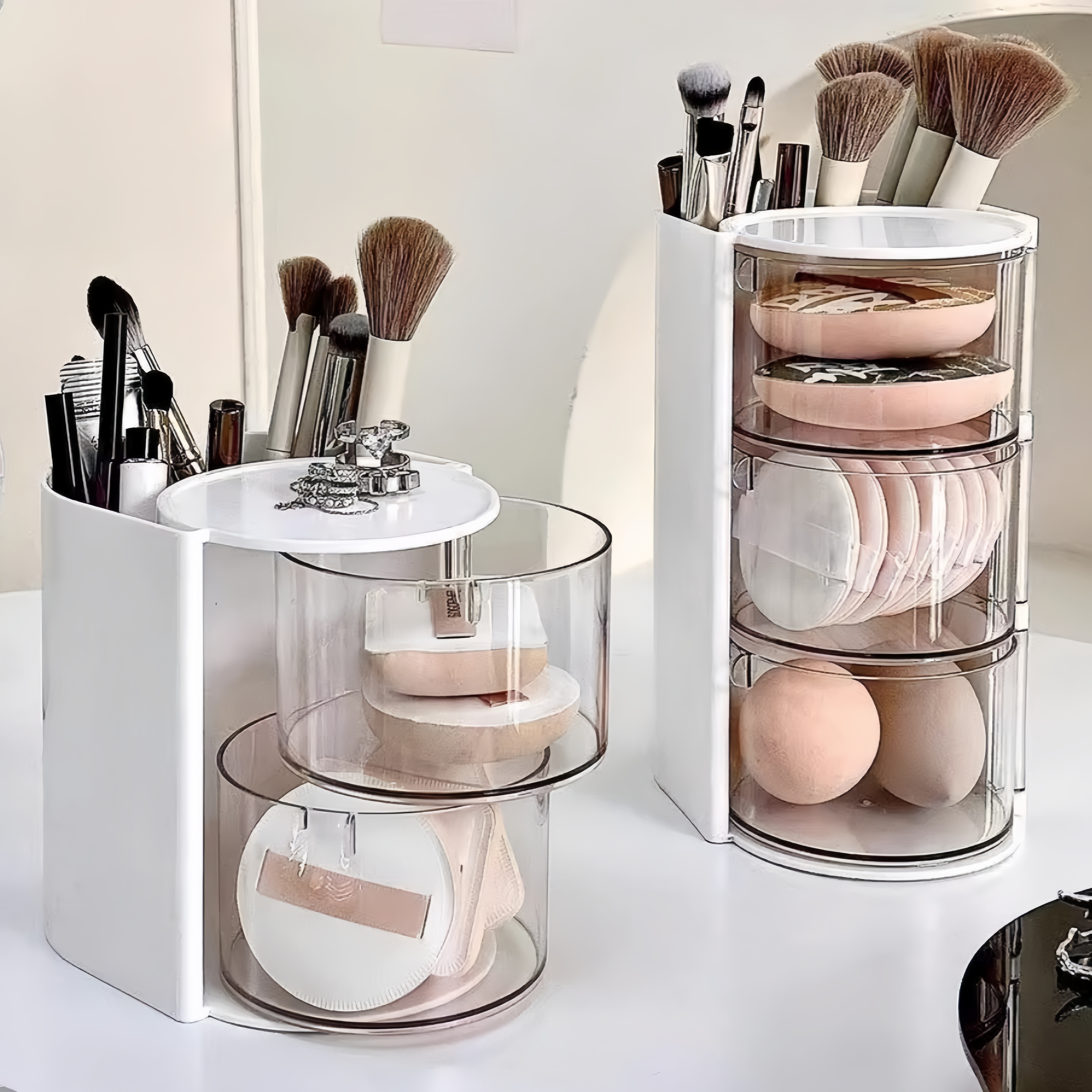 Rotating Cosmetic Storage Box, - Blush Brush Kabuki ulasan dan harga
