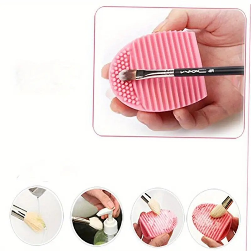 Pink Silicone Makeup Brush Cle - Beauty Makeup Brands ulasan dan harga