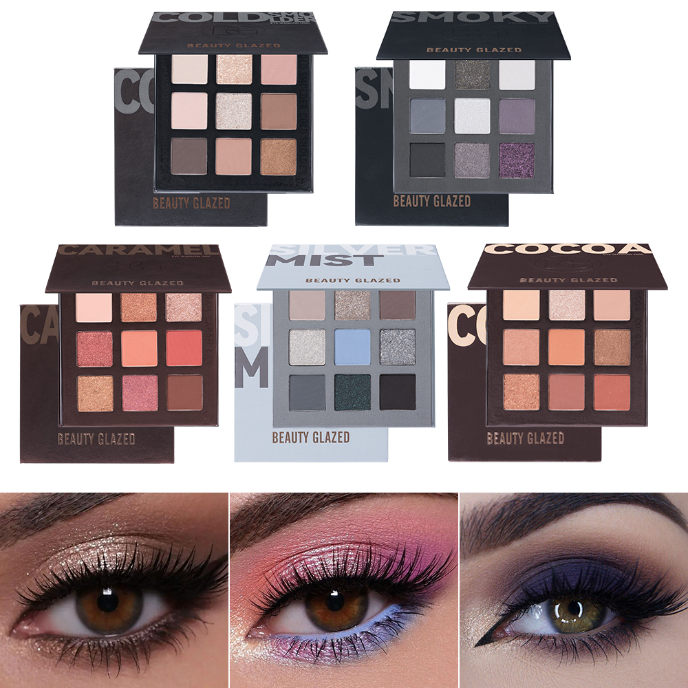 Beauty Glazed 9 Colors Eye Sha - Beauty Makeup Eyeshadow Palette ulasan dan harga