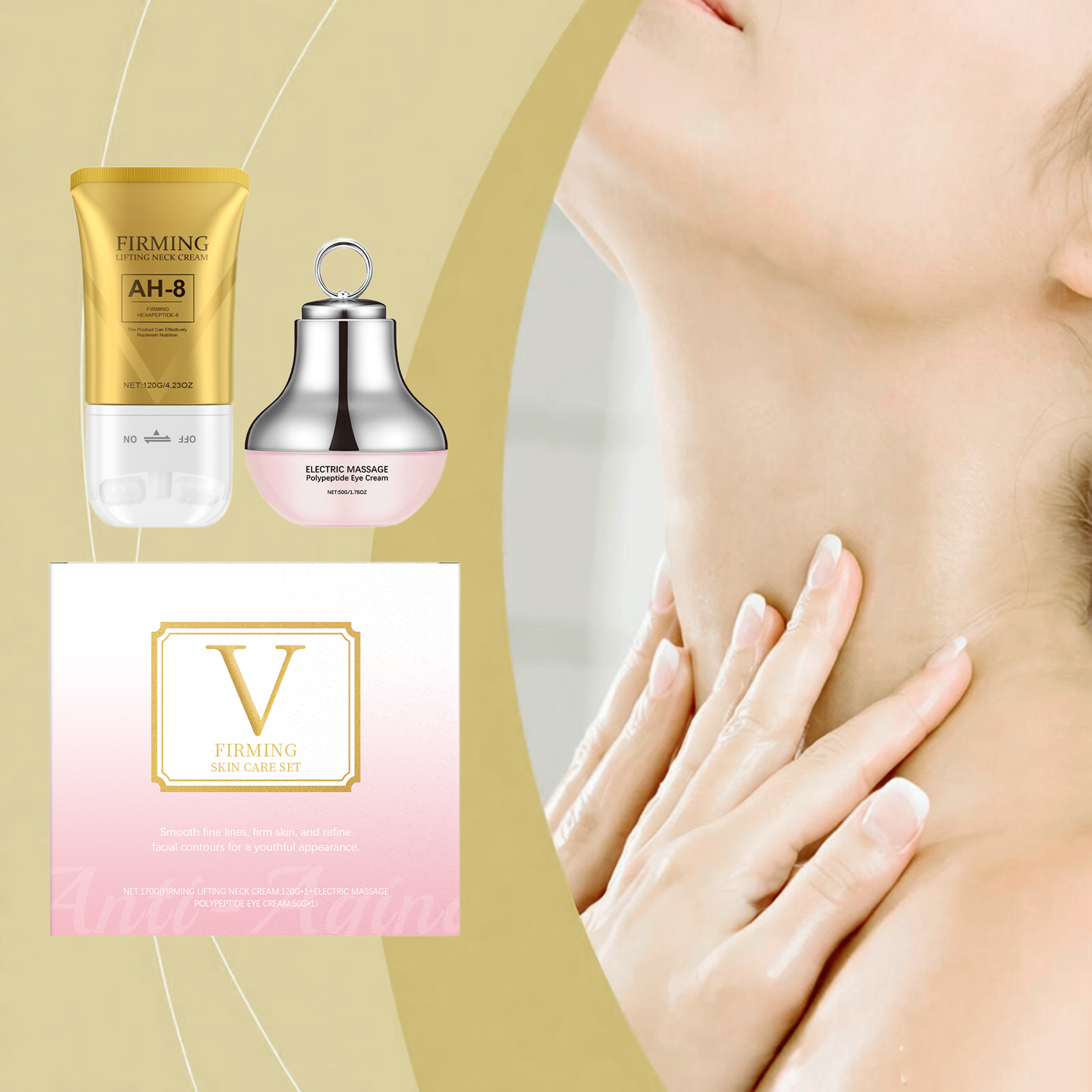 Ah-8 Firming Neck Cream Smooth - Anti-Aging Face Cream ulasan dan harga