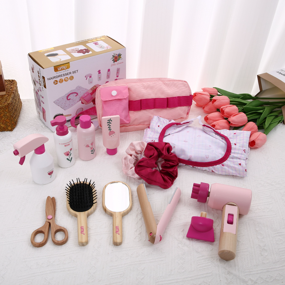 Wooden Makeup Toy Kits for Lit - Beauty Makeup Games For Girls ulasan dan harga